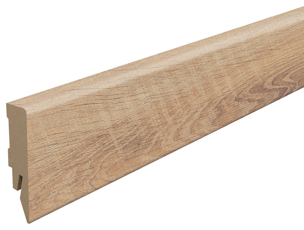 SOCKELLEISTE Eiche braun Braun  - Braun, KONVENTIONELL, Holzwerkstoff (240/1.4/5.8cm) - Egger Holzwerkstoffe