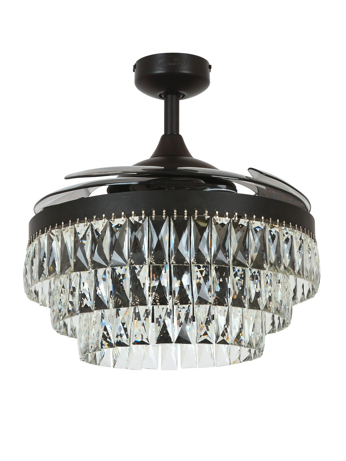 DECKENVENTILATOR  122/50 cm    - Transparent/Schwarz, Lifestyle, Kunststoff/Metall (122/50cm) - P & B