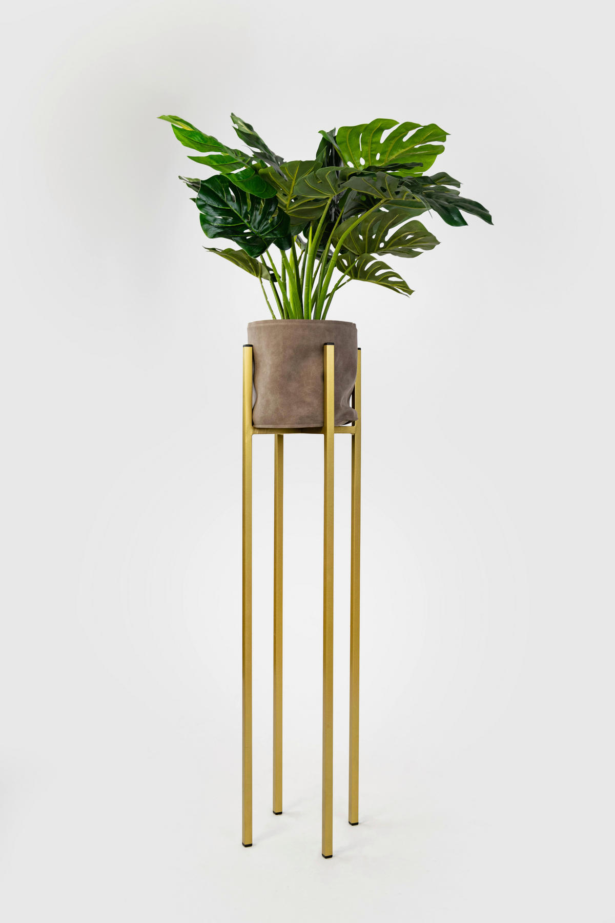 BLUMENSTÄNDER Metall  - Goldfarben, Basics, Metall (28/75/28cm)