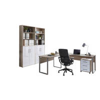 BÜRO - Weiß Hochglanz/Sonoma Eiche, MODERN, Holzwerkstoff/Metall - MID.YOU