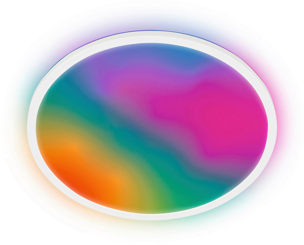 STROPNÍ LED SVÍTIDLO, 42/3 cm  - černá, Lifestyle, plast (42/3cm) - Briloner