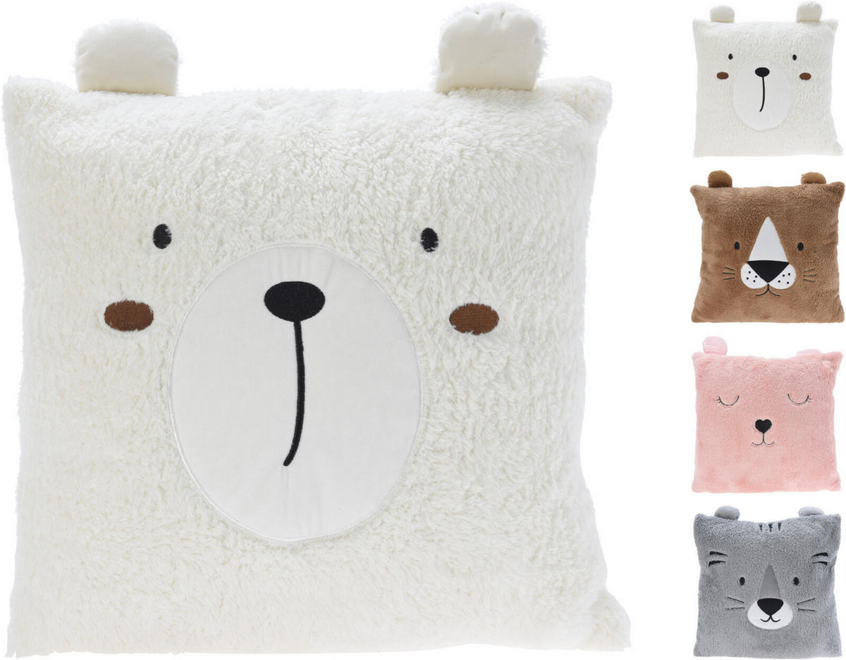 BARNKUDDE 43/43 cm  - vit, Basics, textil (43/43cm)