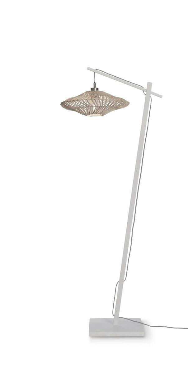 GOLVLAMPA GOOD&MOJO  63/40/150 cm    - vit, Trend, naturmaterial (63/40/150cm) - Good & Mojo