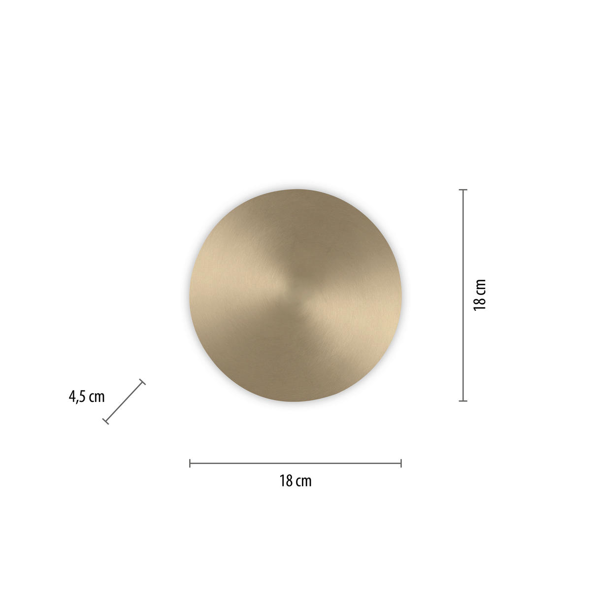 AKKU-WANDLEUCHTE Akku Puntua 18/6,5 cm   - Design, Kunststoff/Metall (18/6,5cm) - Paul Neuhaus