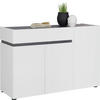 SIDEBOARD 120,2/80,1/42,6 cm  in Weiss, Anthrazit  - Weiss/Anthrazit, Design, Holzwerkstoff/Kunststoff (120,2/80,1/42,6cm) - Voleo
