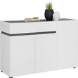 SIDEBOARD  in 120,2/80,1/42,6 cm  - Anthrazit/Schwarz, Design, Holzwerkstoff/Kunststoff (120,2/80,1/42,6cm) - Voleo