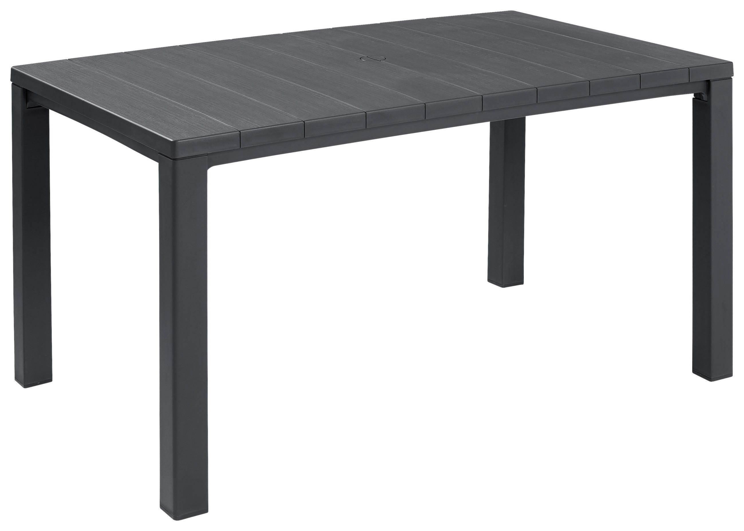 GARTENTISCH Kunststoff Graphitfarben rechteckig  - Graphitfarben, KONVENTIONELL, Kunststoff (147/90/74,5cm) - Keter