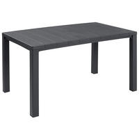GARTENTISCH Kunststoff Graphitfarben rechteckig  - Graphitfarben, KONVENTIONELL, Kunststoff (147/90/74,5cm) - Keter