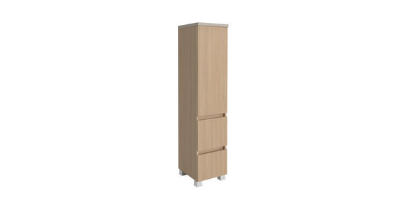 MIDISCHRANK 30/131/35 cm  - Sandfarben/Eichefarben, KONVENTIONELL, Holzwerkstoff/Kunststoff (30/131/35cm) - Xora