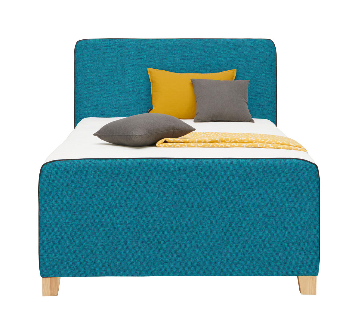 BOXBETT 120/200 cm  Petrol  - Eichefarben/Petrol, Design, Holz/Holzwerkstoff (120/200cm) - Moderano