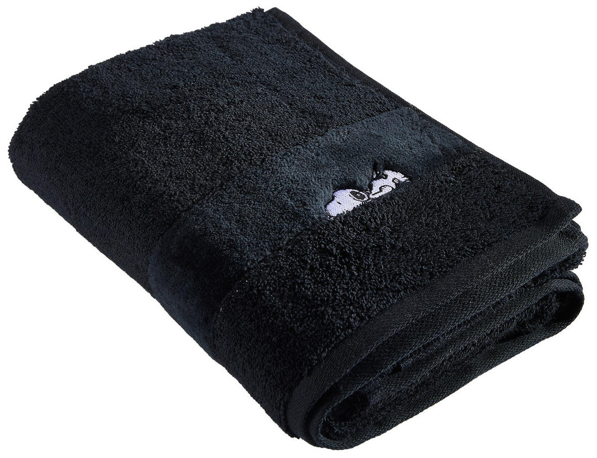 KÉZTÖRLŐ 50/100 cm fekete  - fekete, Design, textil (50/100cm) - Vossen
