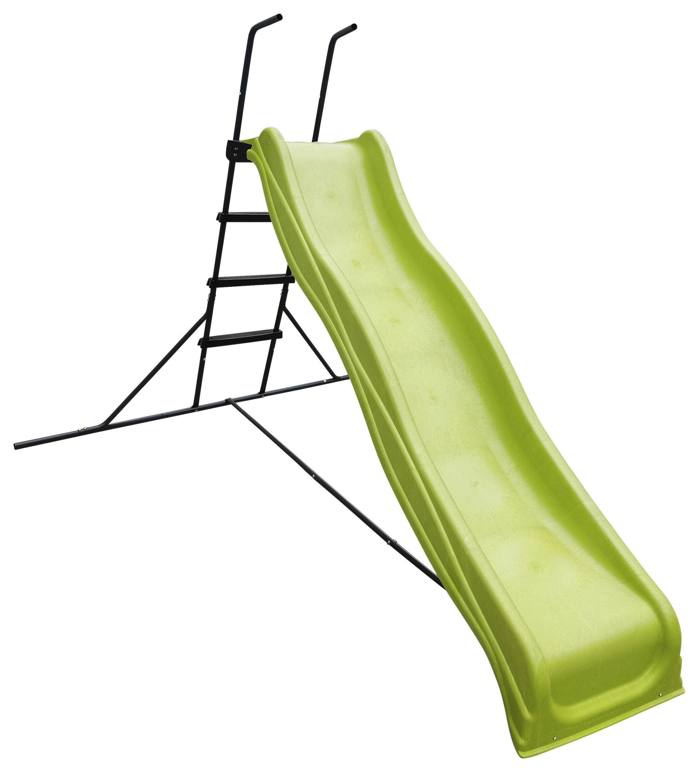 KINDERRUTSCHE, FREISTEHEND  - Anthrazit/Grün, KONVENTIONELL, Kunststoff/Metall (183/144/283cm) - Ambia Garden