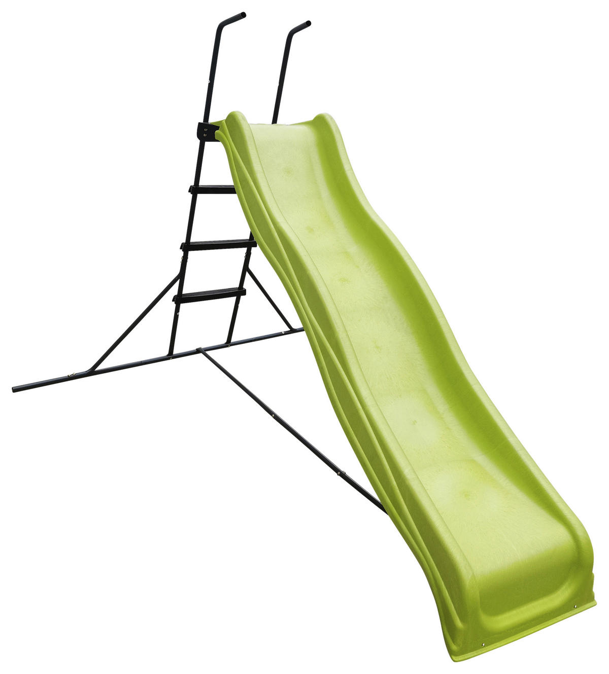 KINDERRUTSCHE, FREISTEHEND  - Anthrazit/Grün, KONVENTIONELL, Kunststoff/Metall (183/144/283cm) - Ambia Garden