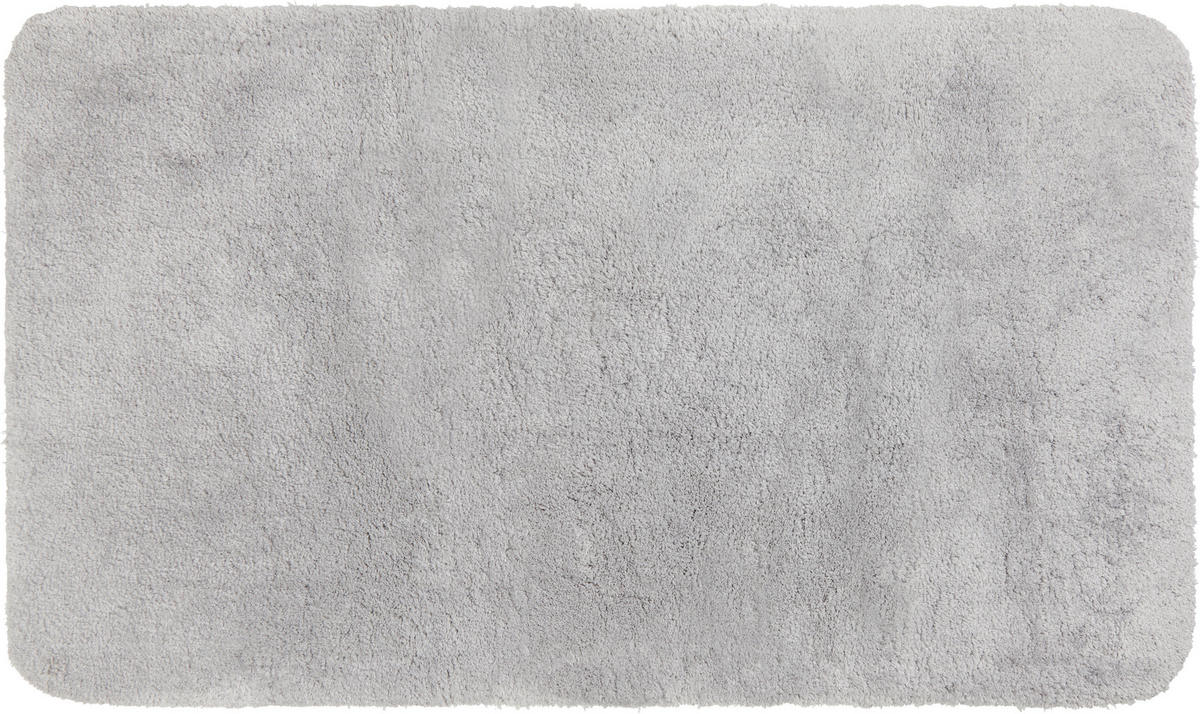 BADEMATTE Silberfarben 70/120 cm  - Silberfarben, Konventionell, Textil (70/120cm) - Esposa
