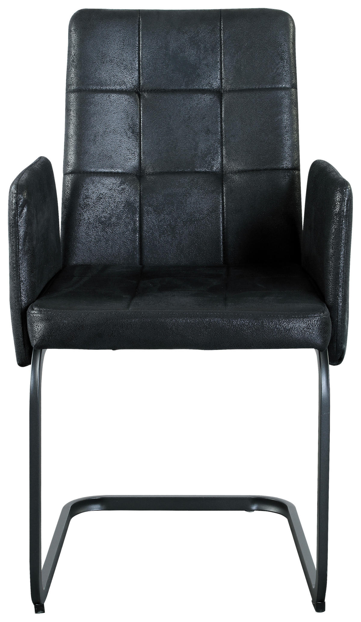 ARMLEHNSTUHL  in Eisen Webstoff  - Schwarz, MODERN, Textil/Metall (52/91/59,5cm) - MID.YOU