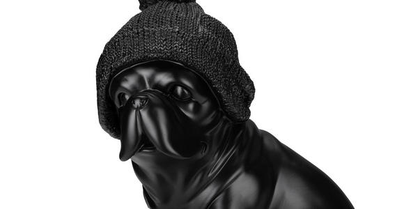 TISCHLEUCHTE 33/30/53 cm - Schwarz, LIFESTYLE, Kunststoff/Textil (33/30/53cm) - Novel