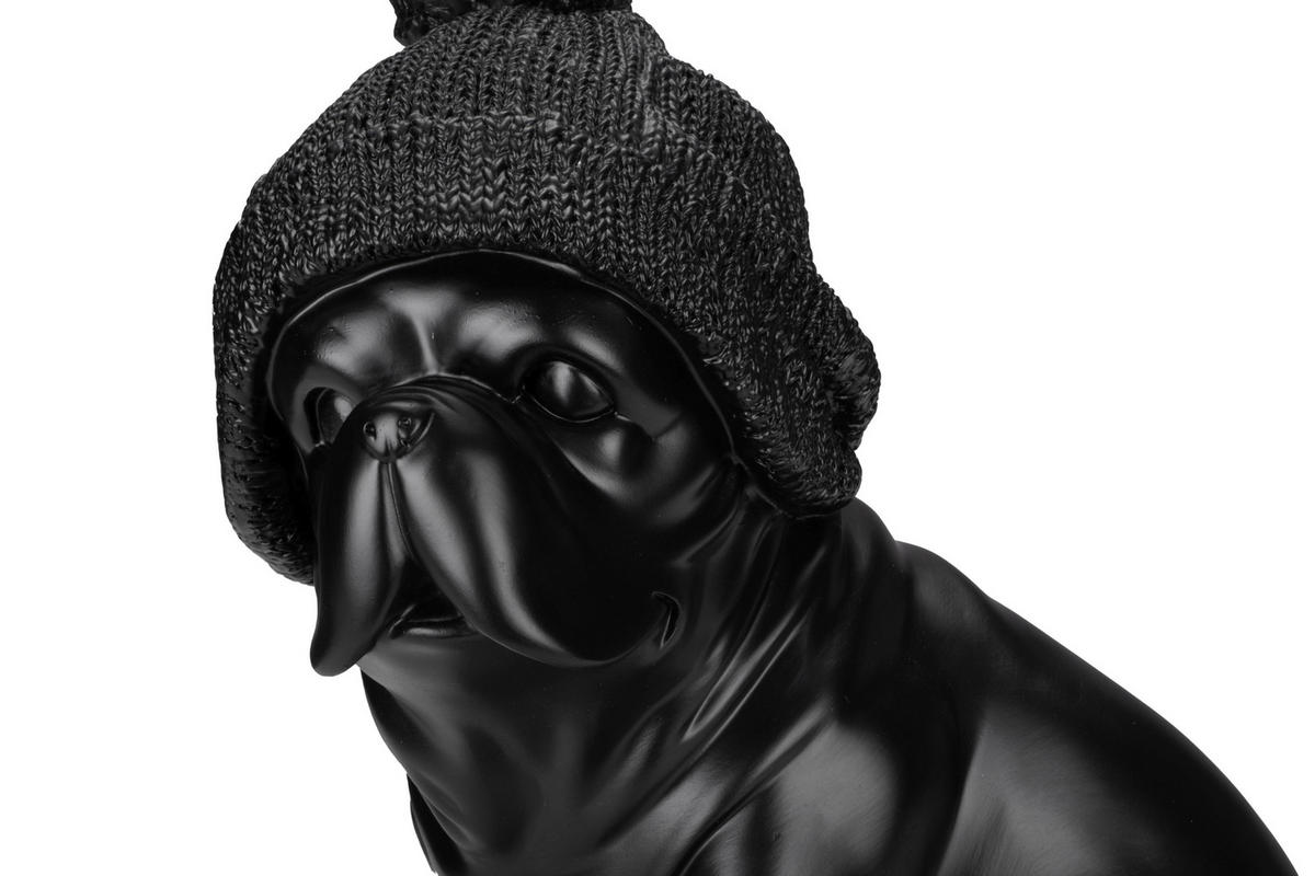 DECORAȚIUNE BULDOG - negru, Lifestyle, plastic/metal (33/30/53cm) - Novel