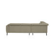 ECKSOFA in Chenille Beige  205/280 cm  - Beige/Schwarz, Design, Textil/Metall (205/280cm) - Xora