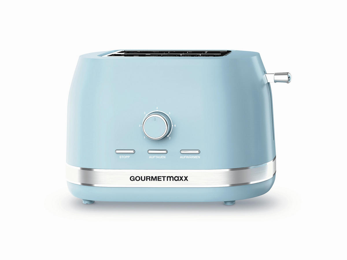 TOASTER GOURMETmaxx  - Blau, Basics, Kunststoff (33,2/21,6/21,9cm) - GOURMETMAXX