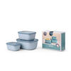 VORRATSDOSENSET 3-teilig  - Blau, Basics, Kunststoff (25,0/20,0/15cm) - Mepal