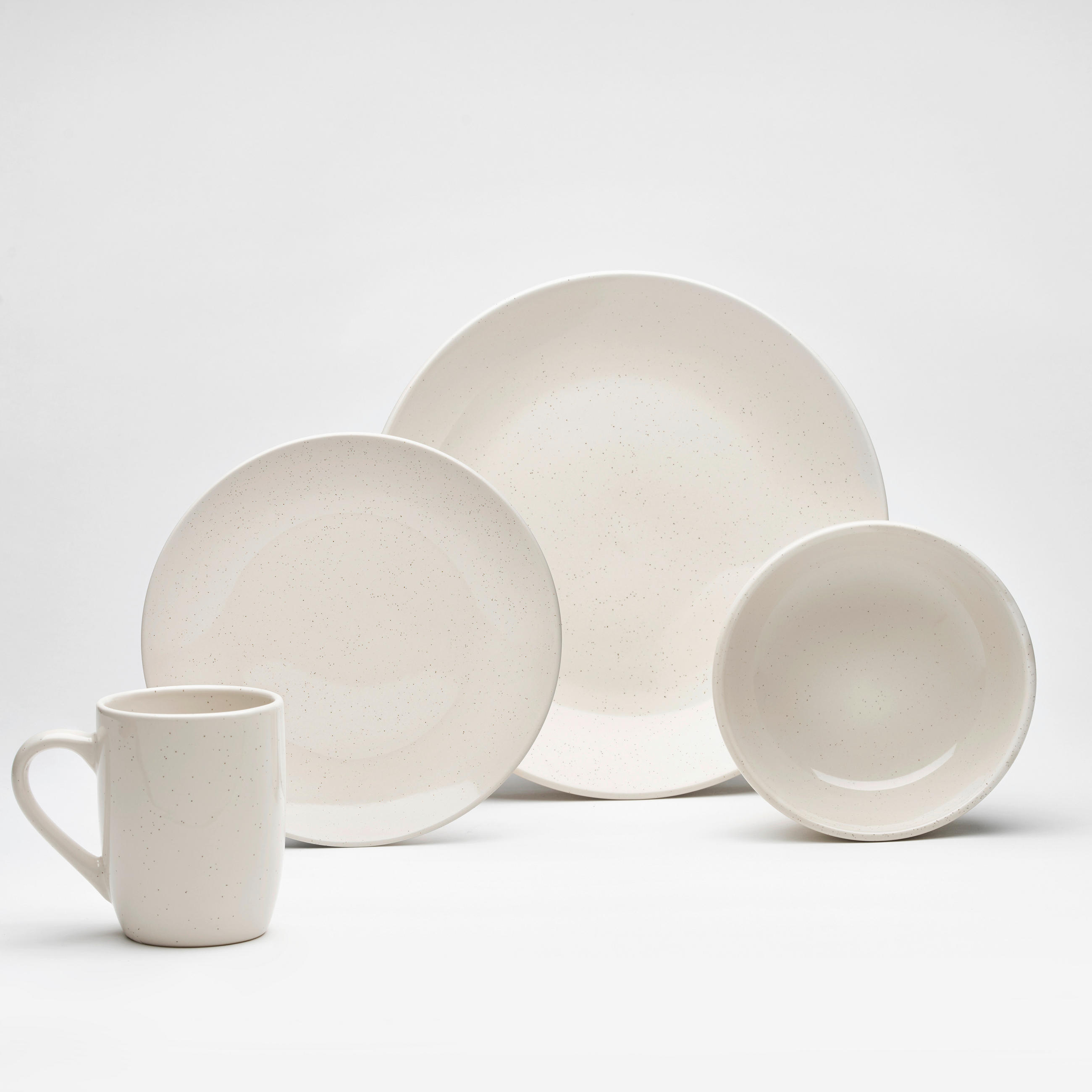 KOMBISERVICE Creme Göteborg creme 24-teilig 6 Personen  - Creme, Basics, Keramik - Van Well