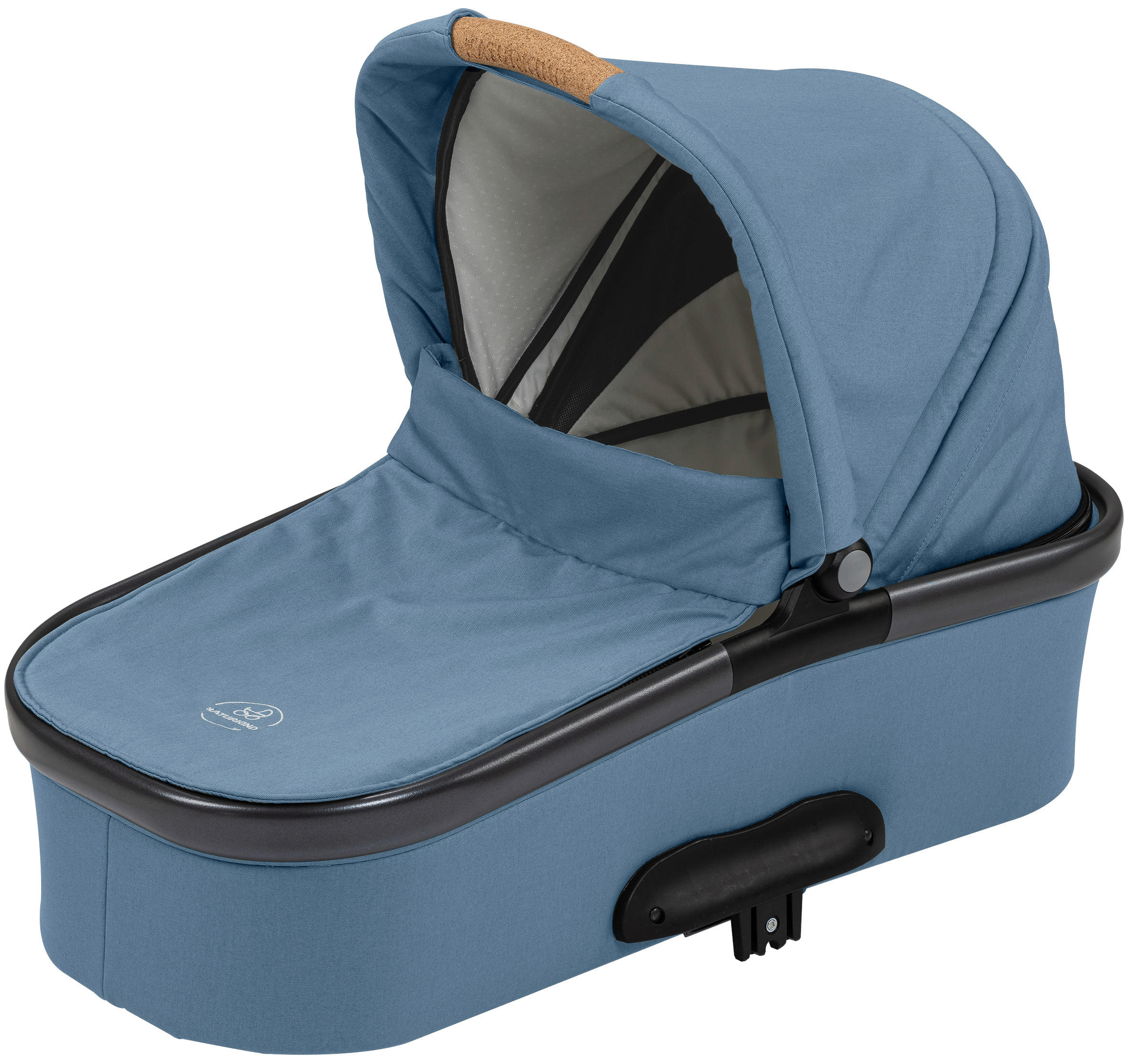 LIEGEWANNE LUX EVO  - Blaugrau/Weiß, Basics, Textil (80/62/43cm) - Naturkind