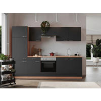 KÜCHENBLOCK 270 cm   in Grau  - Buchefarben/Alufarben, Basics, Holzwerkstoff/Kunststoff (270cm) - Respekta