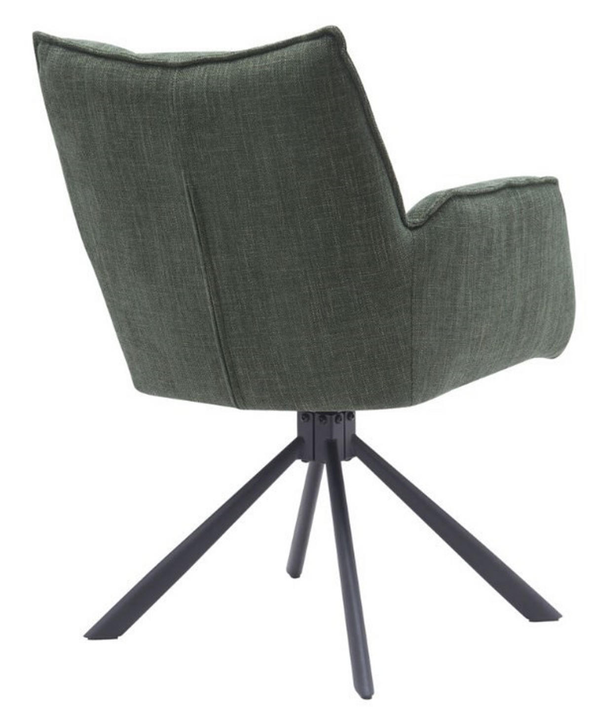 SNURRSTOL  i chenille svart, mörkgrön  - svart/mörkgrön, Design, metall/textil (59/87/65cm) - Niels Andersson