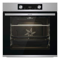 BACKOFENSET BLACK PEPPER SIX  - Edelstahlfarben, Basics, Glas/Metall (59,5/59,5/56,4cm) - Gorenje