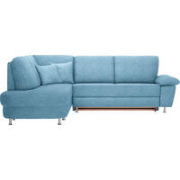 ROHOVÁ SEDAČKA, textil, světle modrá - světle modrá/barvy hliníku, Konvenční, kov/textil (212/262cm) - Ada Austria