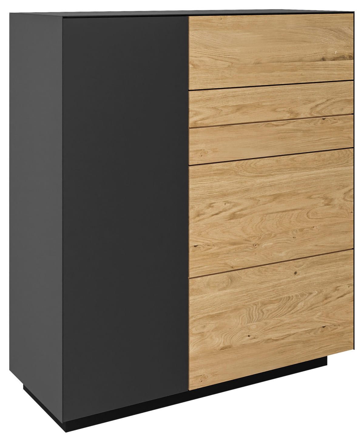 SCHUHSCHRANK  in 91/103/36 cm  - Wildeiche/Anthrazit, Natur, Holz/Holzwerkstoff (91/103/36cm) - Dieter Knoll