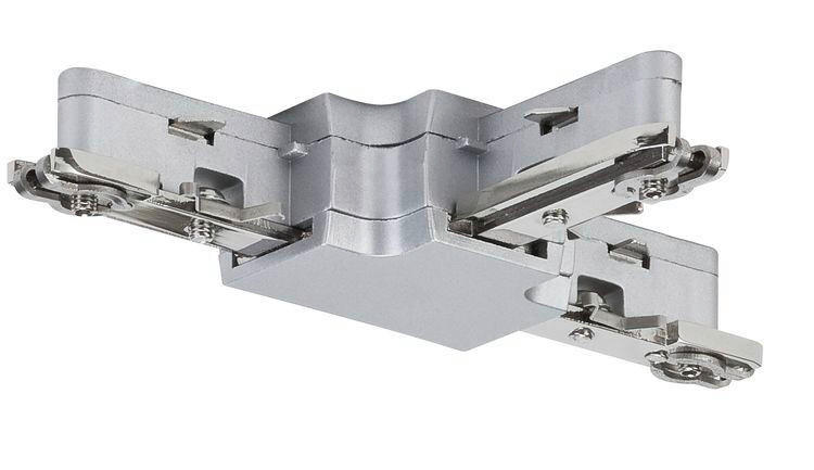 SCHIENENSYSTEM-VERBINDER URail 10,4/1,8/6,2 cm   - Chromfarben, Design, Metall (10,4/1,8/6,2cm) - Paulmann