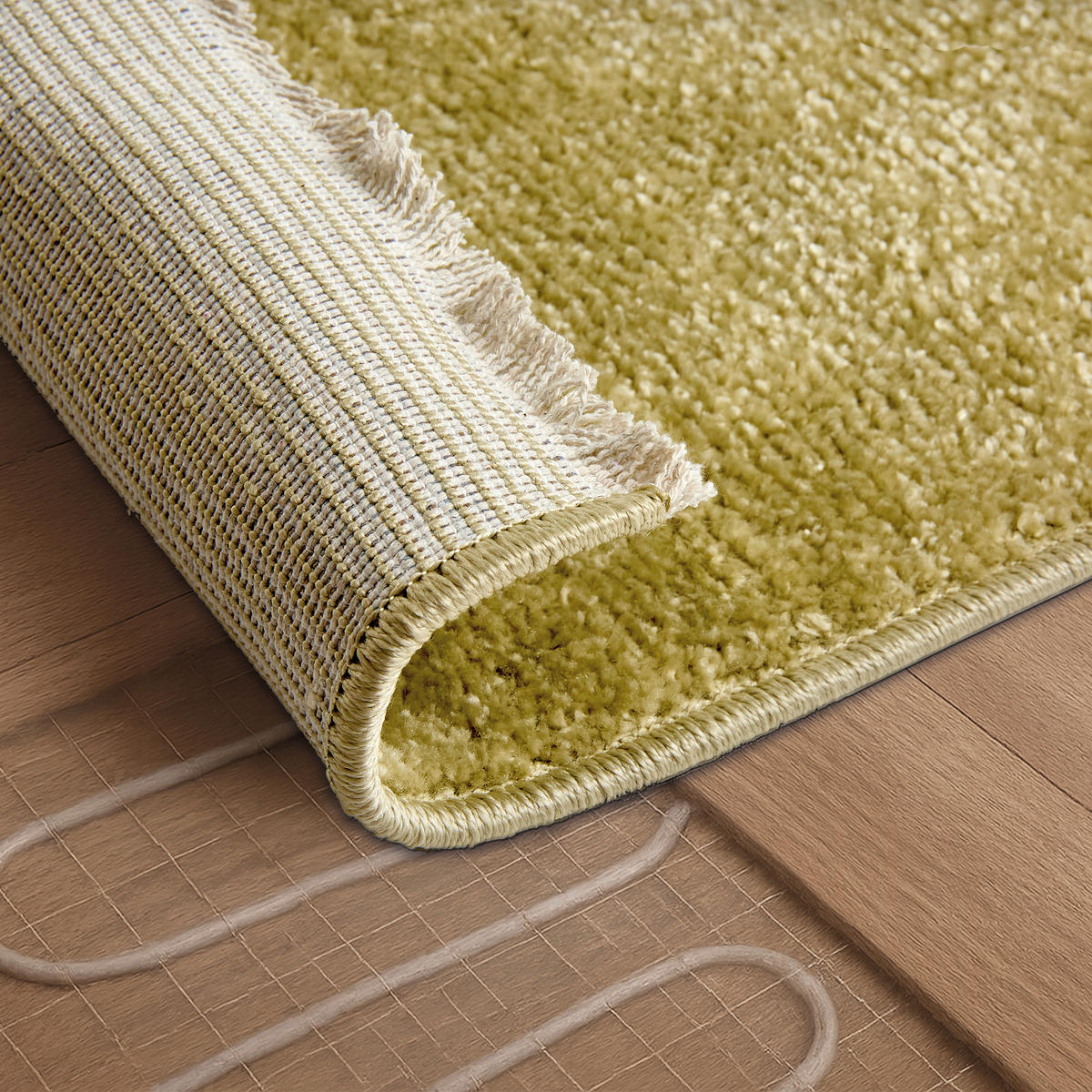 WEBTEPPICH 80/150 cm Stevie Salbeigrün rechteckig  - Salbeigrün, Basics, Kunststoff (80/150cm) - Astra