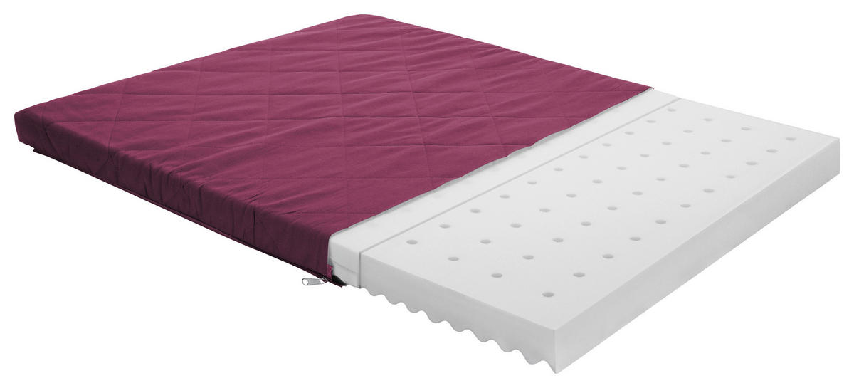 LAUFGITTERMATRATZE SCOTTY     - Brombeere, Basics, Textil (90,0/72,0/5,0cm) - Paidi