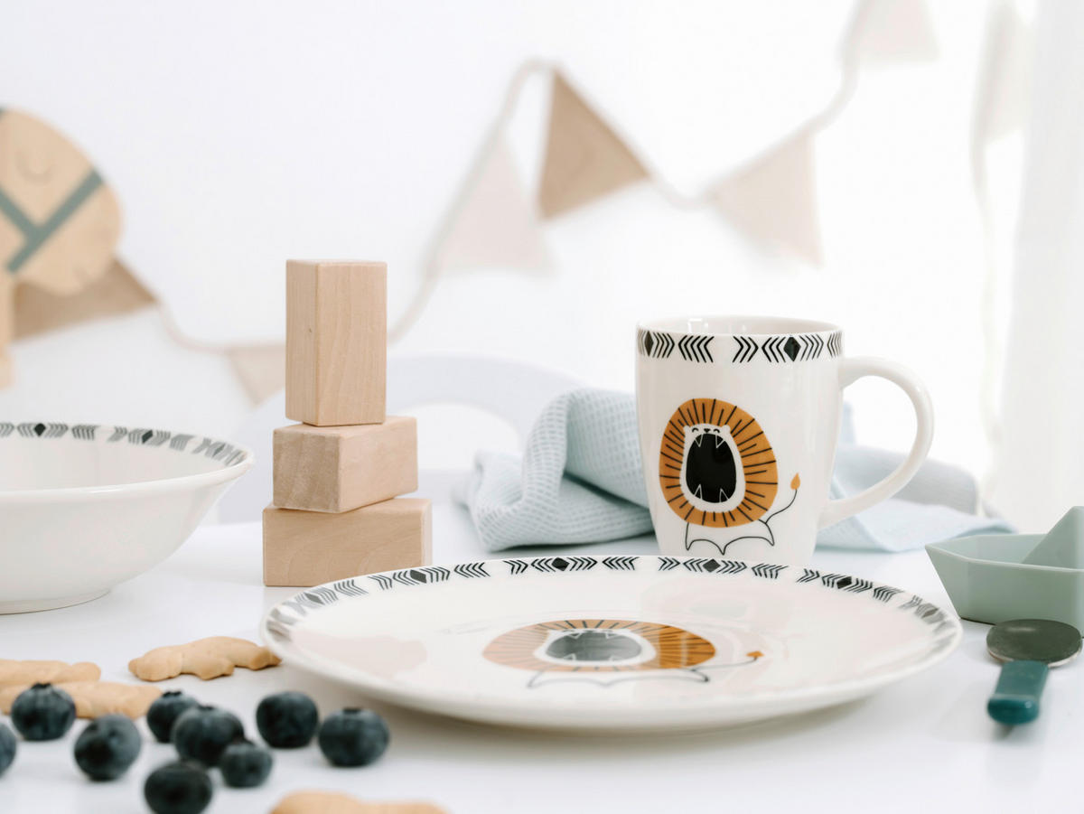 KINDERGESCHIRRSET 3-teilig  - Multicolor, Basics, Keramik - Creatable