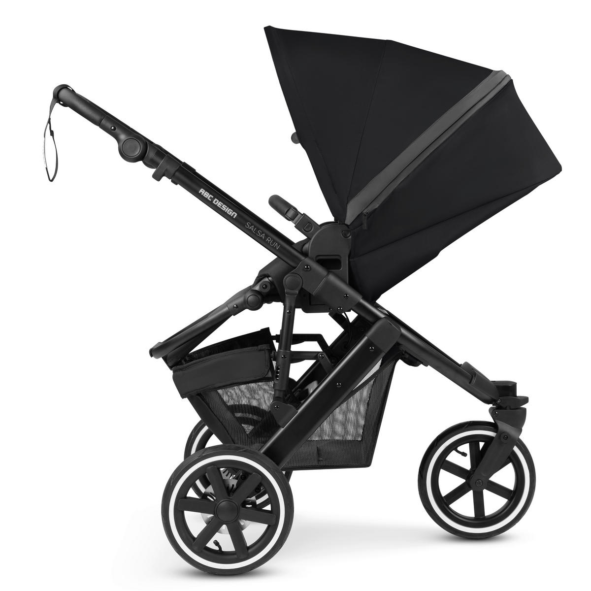 KOMBIKINDERWAGEN  SALSA RUN  INK  - Schwarz, Basics, Textil/Metall (95/63/109cm) - ABC Design