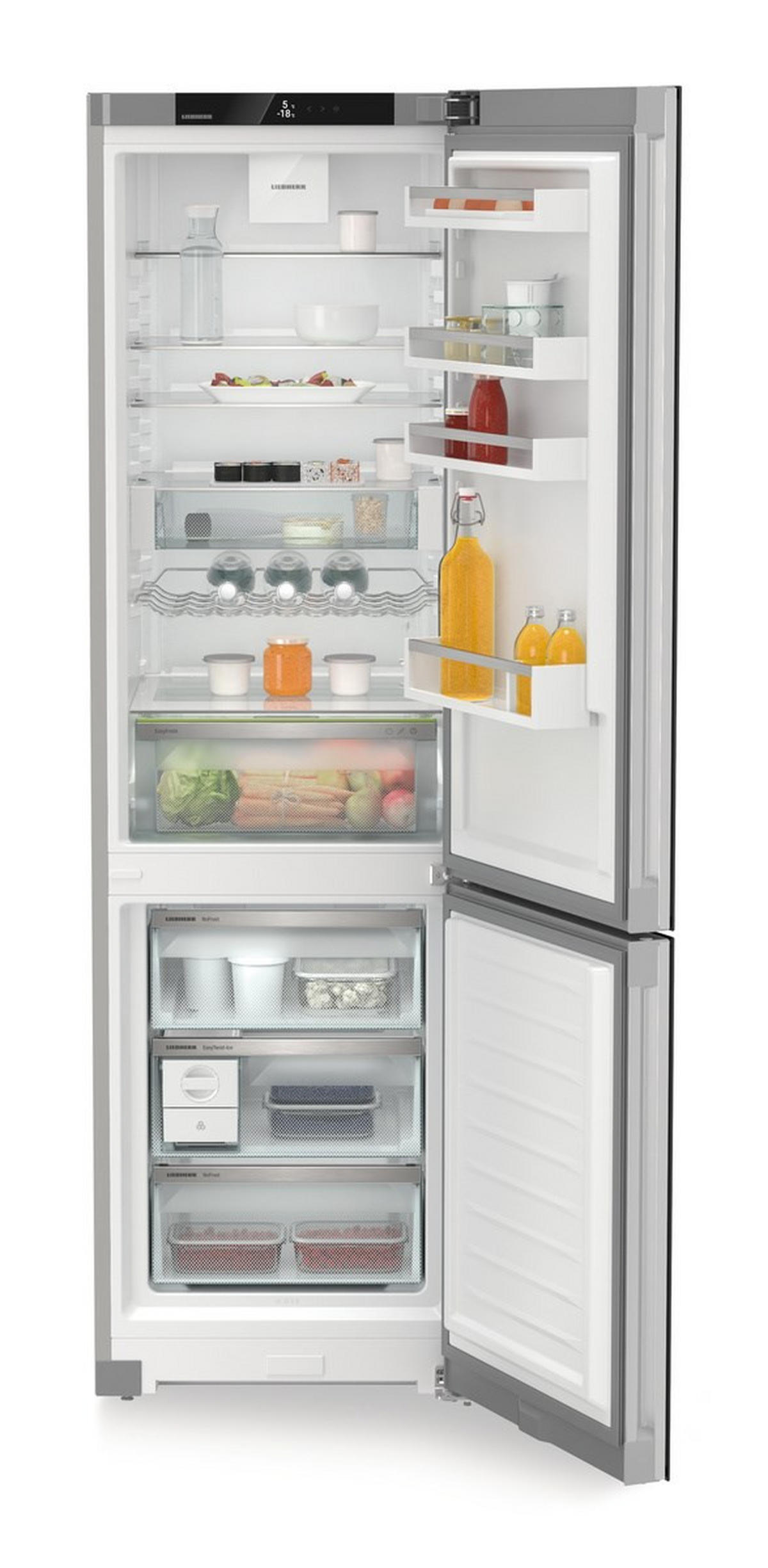 KÜHL-GEFRIER-KOMBINATION CNGBC5723  - Edelstahlfarben, Basics, Metall (59,7/201,5/68,2cm) - Liebherr