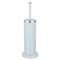 WC-BÜRSTENGARNITUR in Metall  Kunststoff   - Hellblau, Basics, Kunststoff/Metall (12,5/41cm) - Sadena