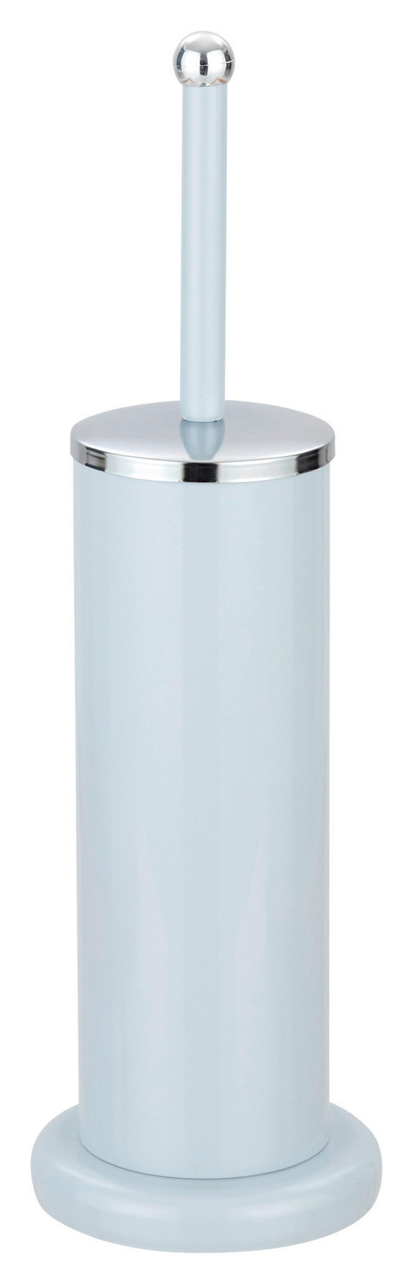 WC-BÜRSTENGARNITUR in Metall  Kunststoff   - Hellblau, Basics, Kunststoff/Metall (12,5/41cm) - Sadena