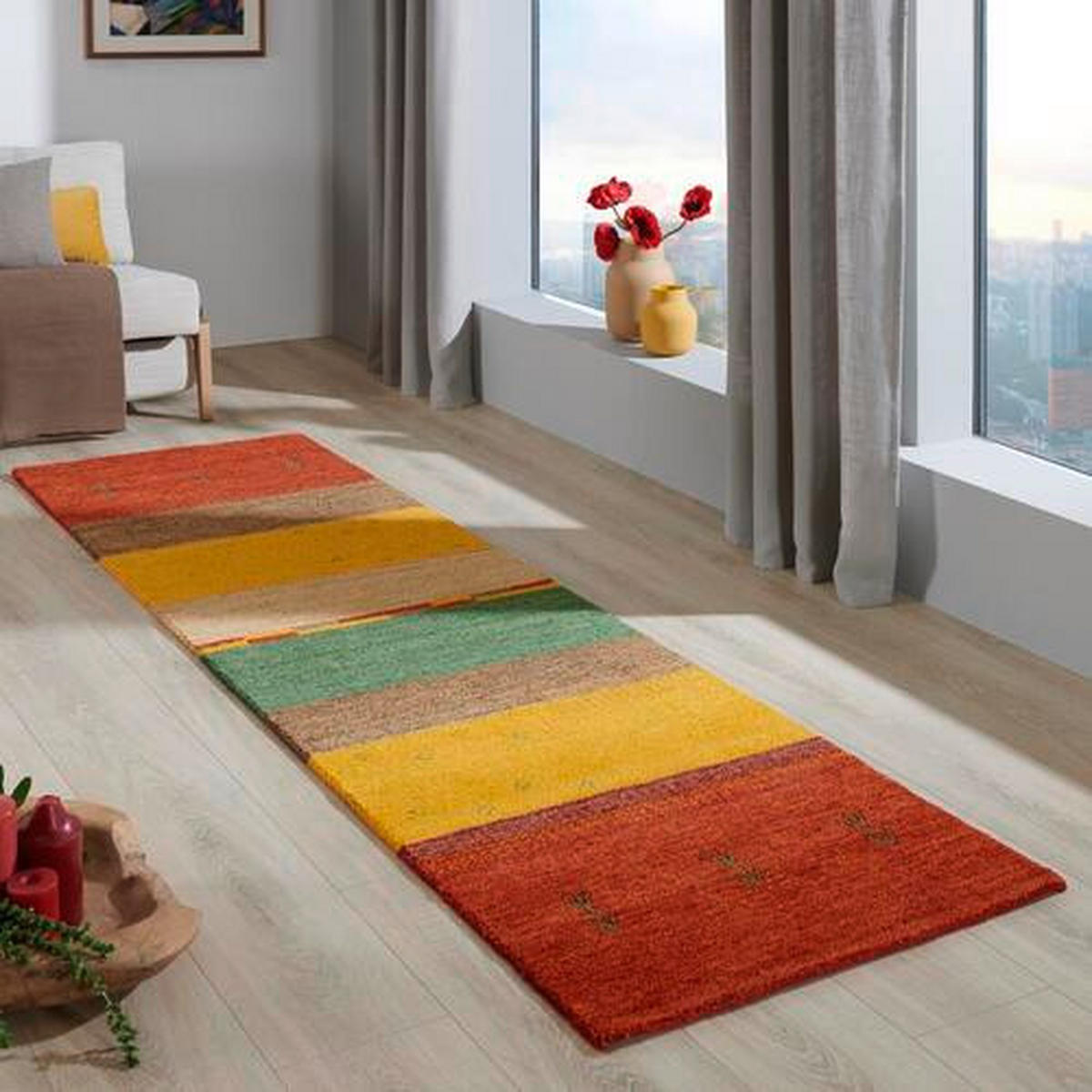 ORIENTÁLNÍ KOBEREC, 80/200 cm, vícebarevná - vícebarevná, Lifestyle, textil (80/200cm) - Cazaris