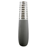BODENVASE Newtown  - Silberfarben/Grau, Basics, Keramik (15/50/15cm)