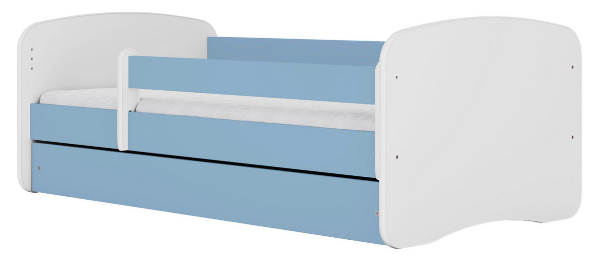 KINDER-/JUNIORBETT - Blau/Birkefarben, MODERN, Holz/Holzwerkstoff (80/160cm) - MID.YOU