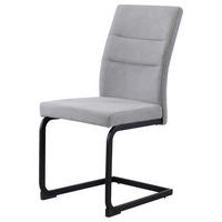 STOLICA  siva, crna  drvo, metal, tekstil      - siva/crna, Moderno, drvo/metal (45/95/58cm)