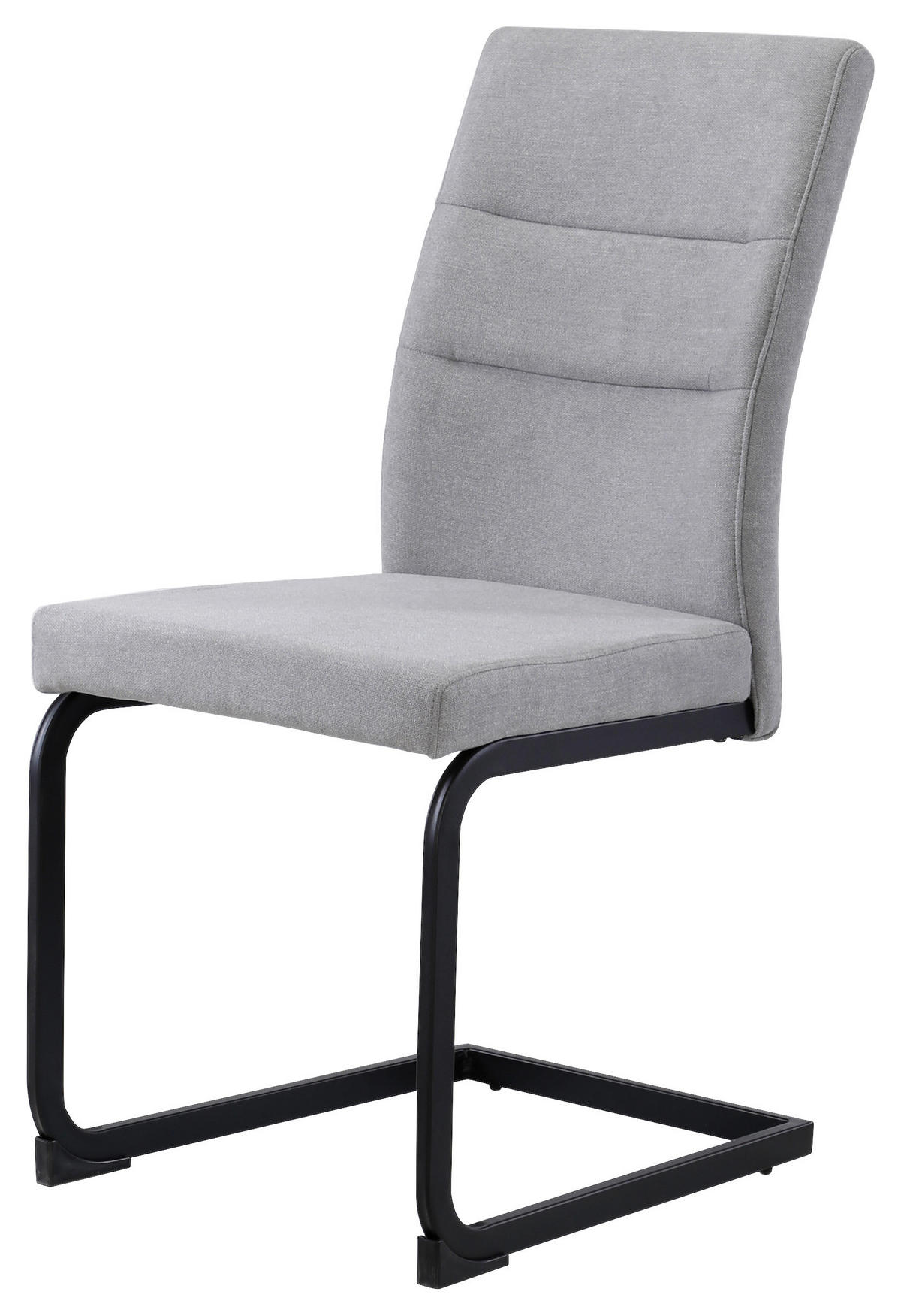 STOLICA  siva, crna  drvo, metal, tekstil      - siva/crna, Moderno, drvo/metal (45/95/58cm)
