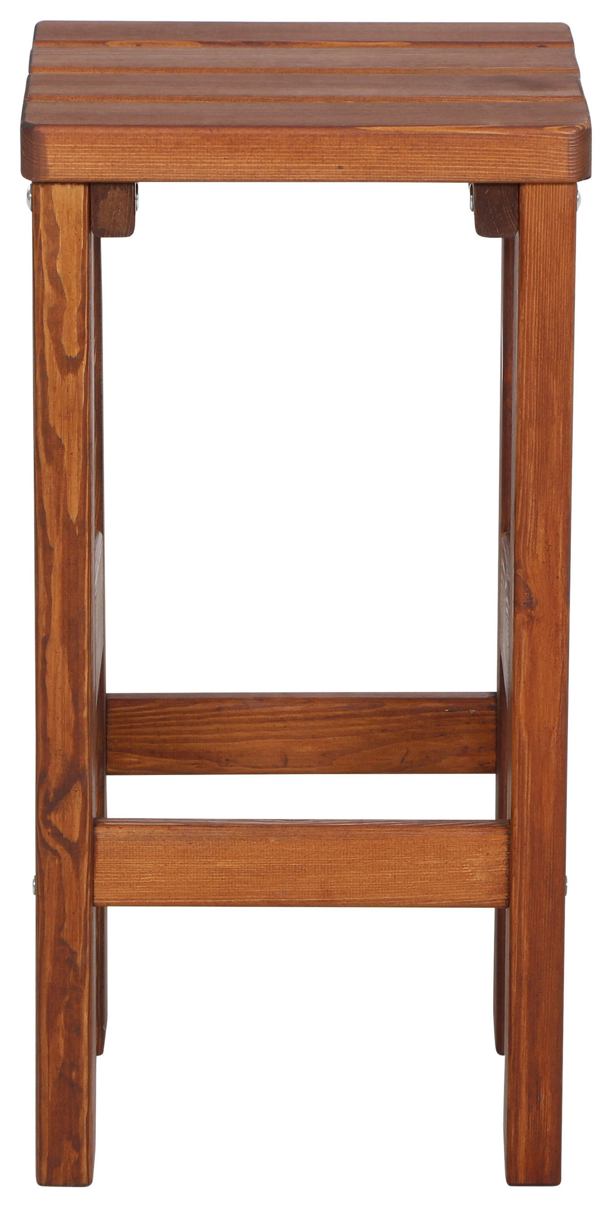BARHOCKER in Braun  - Braun, Basics, Holz (39/76/39cm) - Gardenson