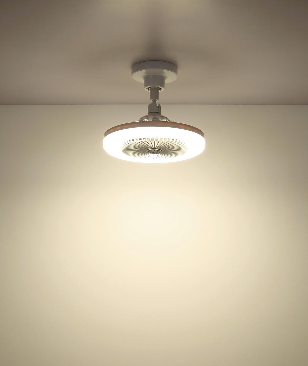 VENTILATOR STROPNI  bijela, prozirno   bijela  LIDEA  - bijela/prozirno, Design, plastika (25,8/21,7cm)