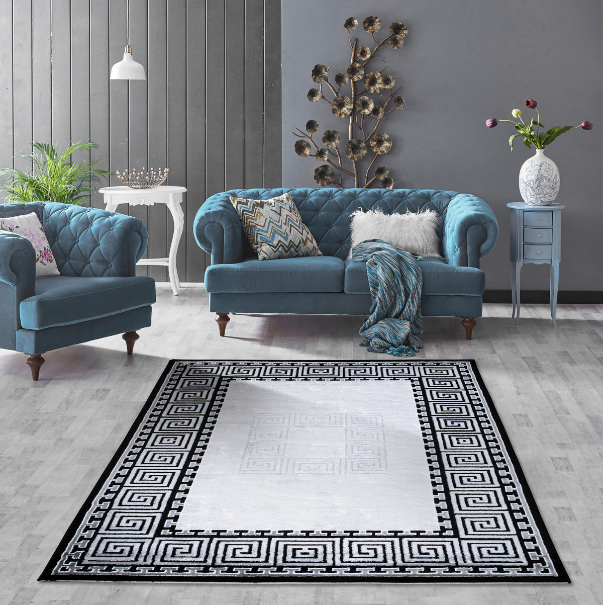 WEBTEPPICH 80/150 cm 39030 Grau rechteckig  - Grau, Design, Textil (80/150cm) - Novel