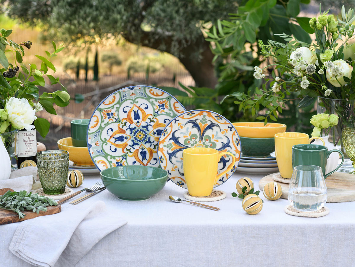 KOMBISERVICE Giardini 16-teilig  - Multicolor, Basics, Keramik - Creatable