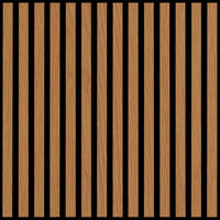 AKUSTIKPANEEL Eiche foliert 57.25/1.9/267 cm  - Eichefarben, KONVENTIONELL, Holzwerkstoff/Textil (57.25/1.9/267cm)
