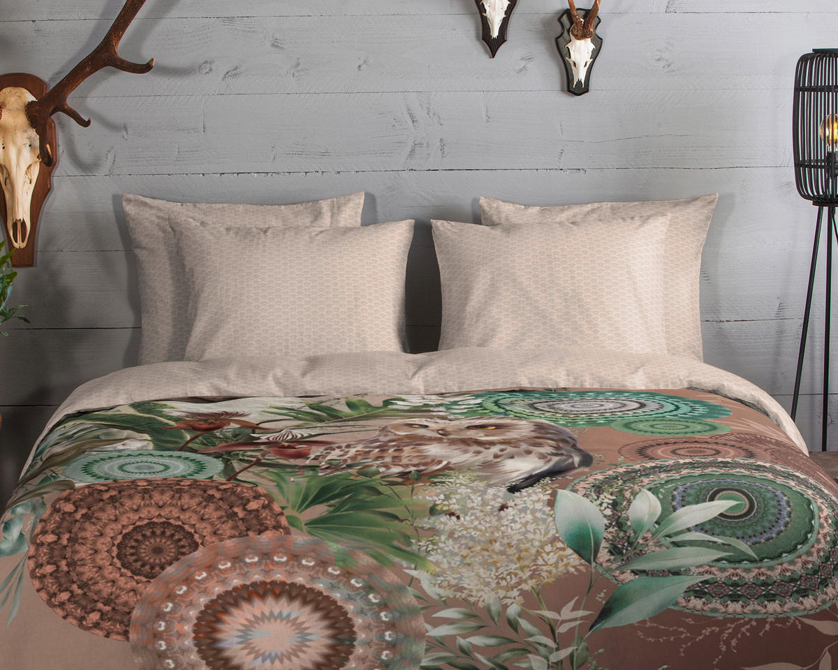 BETTWÄSCHE HIP Biber 140/200 cm  - Sandfarben/Braun, LIFESTYLE, Textil (140/200cm)